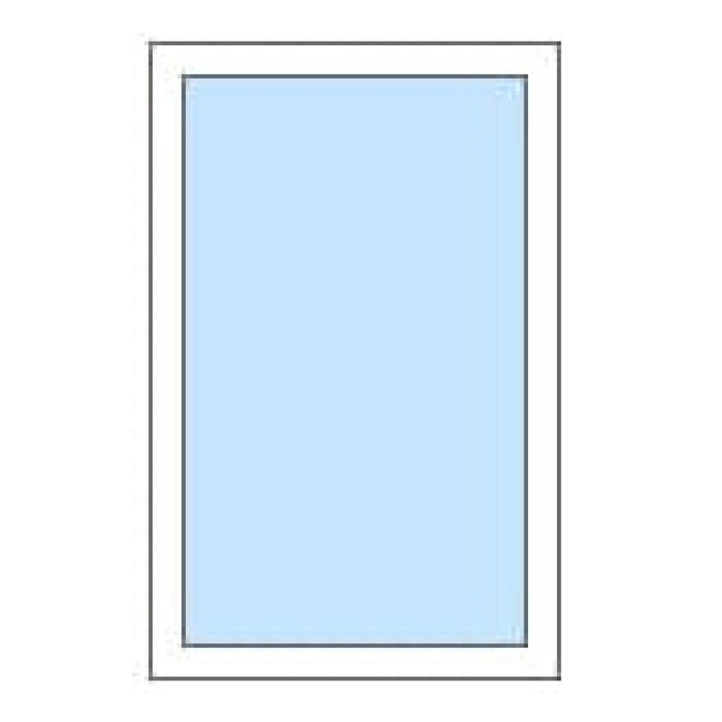 raam-vast Eenvoudig blauw rechthoekig vensterillustratie